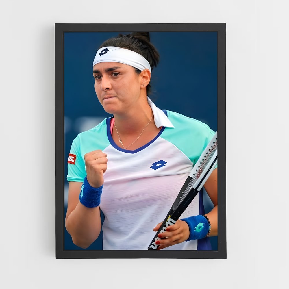 Poster jabeur de court – affiche Tennis (vue 2)